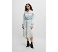BOSS Robe-chemise Regular en tissu à effet denim - Style C_Dirama, 50518844 bleu clair 34