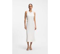 BOSS Robe coupe évasée avec côtés froncés - Style C_Delinna, 50559243 Blanc 44