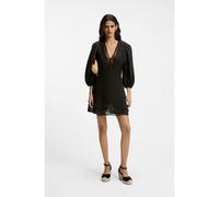 BOSS Robe coupe évasée avec détails brodés - Style C_Driketta, 50556737 Noir 36