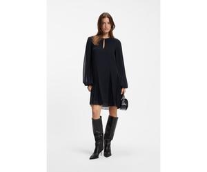BOSS Robe courte à empiècements plissés - Style Donottati, 50571457 Bleu foncé 44