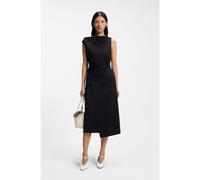 BOSS Robe en coton mercerisé avec encolure bénitier - Style Emiaky, 50558902 Noir XS