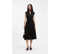 BOSS Robe en crêpe plissé à encolure crantée - Style Diloh2, 50518390 Noir 44