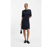 BOSS Robe en jersey avec drapé à l'arrière - Style Emeira, 50552063 Bleu foncé XL