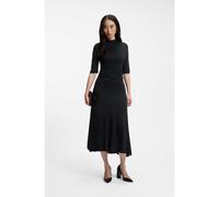 BOSS Robe en jersey mat à détails drapés - Style Eylais, 50568831 Bleu foncé XL