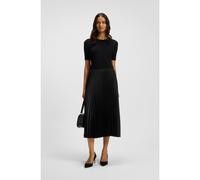 BOSS Robe en mélange de matières avec jupe plissée - Style Fadridi, 50535658 Noir XL