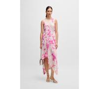 BOSS Robe longue en twill imprimé avec effet cascade sur le devant - Style Donaria, 50551046 Fantaisie 36
