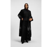 BOSS Robe longue plissée à empiècement uni - Style Donabella, 50549661 Noir 40