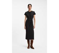 BOSS Robe mi-longue en jersey avec détail noué - Style C_Erlays, 50564231 Noir M