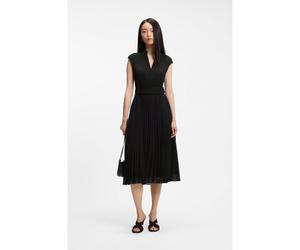 BOSS Robe plissée à col V - Style Diloh2, 50518390 Noir 40