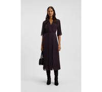 BOSS Robe plissée avec taille smockée - Style Dailey, 50546794 Rouge sombre 36