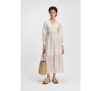 BOSS Robe plissée en coton avec broderie anglaise - Style C_Dabrody, 50538358 Naturel 38