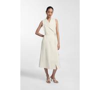 BOSS Robe portefeuille en coton stretch avec ceinture ajustable - Style Dimosa2, 50557446 Naturel 42