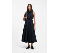 BOSS Robe sans manches en popeline de coton - Style Dimici, 50565398 Bleu foncé 46