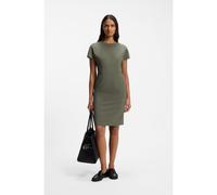 BOSS Robe Slim en mohair stretch italien - Style Dinerah, 50566941 Vert sombre 38