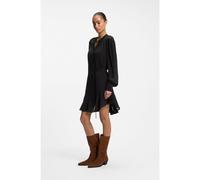 BOSS Robe style chemise en crêpe de Chine - Style C_Dassandra, 50564726 Noir 34