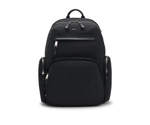 BOSS Sac à dos multipoches avec finitions en cuir - Style Highway_N_Backpack N, 50536485 Noir pcs.