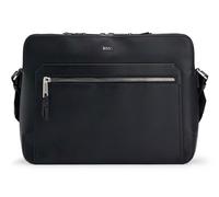 BOSS Sac à épaule bandoulière noir en cuir pour homme - Highway L Messenger Bag 274301