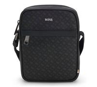 BOSS Sac reporter monogrammé avec logo embossé en transfert - Style Zair_MN_NS_Zip, 50552589 Noir pcs.