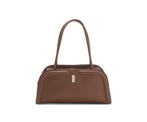 BOSS Sac bowling Ariell en cuir avec monogramme Double B - Style Ariell Bowling M, 50557944 Marron pcs.