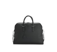 BOSS Sac de voyage en cuir grainé avec logo embossé - Style Madison-B1_Holdall, 50548231 Noir pcs.