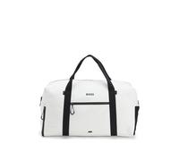 BOSS Sac de voyage en similicuir avec zips réfléchissants - Style Stenson_Big Holdall, 50558367 Blanc pcs.