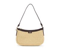 BOSS Sac d'épaule en raphia avec breloque monogramme Double B - Style NUMAH SM Hobo RF, 50563861 Beige pcs.