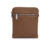 BOSS Sac enveloppe en cuir italien à logo en relief - Style New Crosstown_Envel., 50529289 Marron pcs.