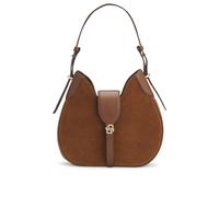 BOSS Sac hobo en cuir suédé avec monogramme Double B - Style BOSS BEYOND Hobo S, 50557954 Marron pcs.