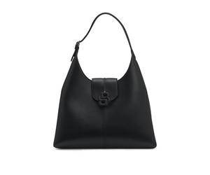 BOSS Sac hobo grainé avec monogramme Double B - Style Anett New Big Hobo, 50563164 Noir pcs.