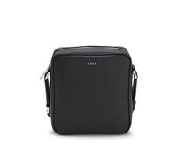 BOSS Sac reporter avec lettres logo argentées - Style Northon_NS zip, 50567390 Noir pcs.
