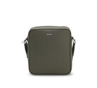 BOSS Sac reporter avec lettres logo argentées - Style Northon_NS zip, 50567390 Vert sombre pcs.