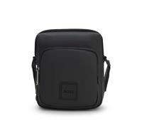 BOSS Sac reporter en tissu enduit avec patch logoté - Style Oryo_NS Zip, 50548183 Noir pcs.