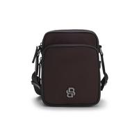 BOSS Sac reporter en twill à monogramme double B - Style B_Icon_NS Crossb, 50523462 Marron foncé pcs.