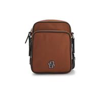 BOSS Sac reporter en twill à monogramme double B - Style B_Icon_NS Crossb, 50523462 Marron pcs.