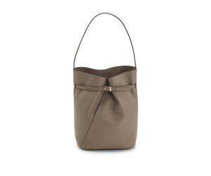 BOSS Sac seau en cuir avec garnitures en métal doré - Style BOSS REVERS BUCKET, 50567613 Brun chiné pcs.