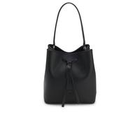 BOSS Sac seau en similicuir grainé à monogramme Double B - Style Anett Drawstring, 50567602 Noir pcs.