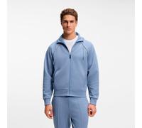 BOSS Saggy Gilet en coton Hommes - bleu gris