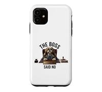 Boss Said No Funny Shih Tzu Dog Manager Office Humour Design Coque pour iPhone 11