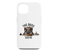 Boss Said No Funny Shih Tzu Dog Manager Office Humour Design Coque pour iPhone 13