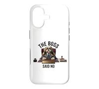 Boss Said No Funny Shih Tzu Dog Manager Office Humour Design Coque pour iPhone 17