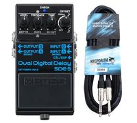 Boss SDE-3 Digital Dual Delay Pédale d'effets avec câble jack keepdrum