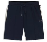 BOSS Short en coton mélangé avec logo métallique - Style Sense Short, 50566917 Bleu foncé L