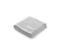BOSS Serviette de bain en coton avec logo brodé en contraste - Style EDGE Blush Bath towel 070, BTOW-EDGE Argent ONESI