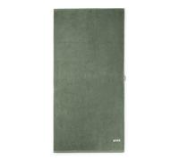 BOSS Serviette de bain en coton avec logo brodé en contraste - Style EDGE Lichen Bath towel 070, BTOW-EDGE Vert ONESI