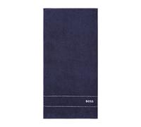 Boss - Serviette De Bain Plain Navy 600 G/m²