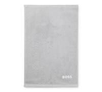 BOSS Serviette de toilette en coton avec logo brodé en contraste - Style EDGE White Guest towel 040, GUEST-EDGE Argent ONESI
