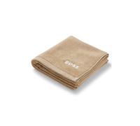 BOSS Serviette de toilette en coton avec logo brodé en contraste - Style EDGE White Handtowel 050, HTOW-EDGE Beige ONESI