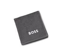 BOSS Serviette de toilette en coton avec logo brodé en contraste - Style EDGE White Wash towel 030, WTOW-EDGE Gris sombre ONESI