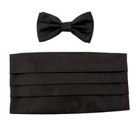 Boss Set Cadeau' Bow Noeu Cumm Bande-écharpe De Smoking Et Nœud Papillon Soie