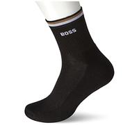 BOSS SH Rib Iconic CC Socquettes, Black1, 43-46 Homme